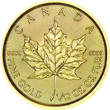 Maple Leaf 1/10 Oz Gold