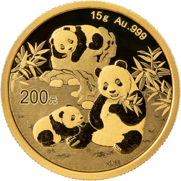 Panda 15 g Gold 2025