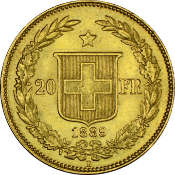 Switzerland 20 Francs Helvetia Gold