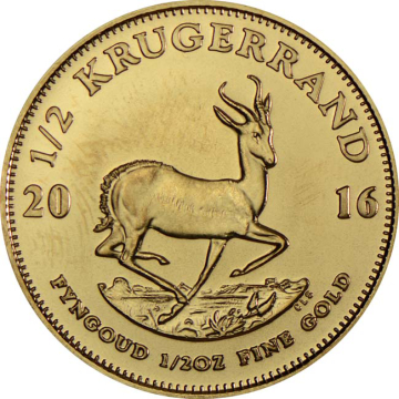 Krugerrand 1/2 Oz Gold