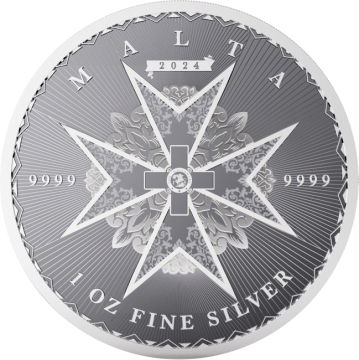 Maltese Cross 1 Oz Silver 2024