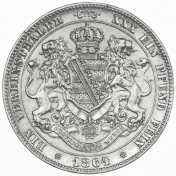 Vereinstaler 1864 B (=Dresden)