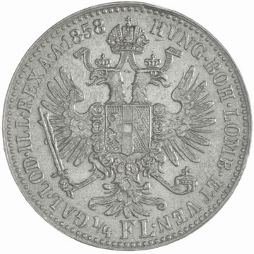 1/4 Gulden 1858 A