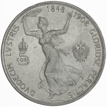 5 Kronen 1908 Regierungsjubiläum