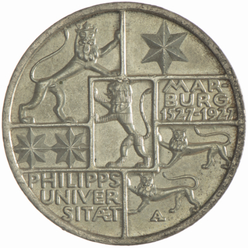 3 Reichsmark 1927 A Marburg