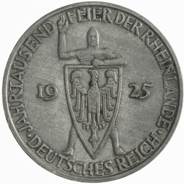 3 Reichsmark 1925 D Rheinland