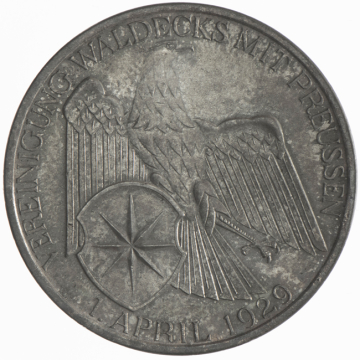 3 Reichsmark 1929 A Waldeck