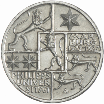 3 Reichsmark 1927 A Marburg