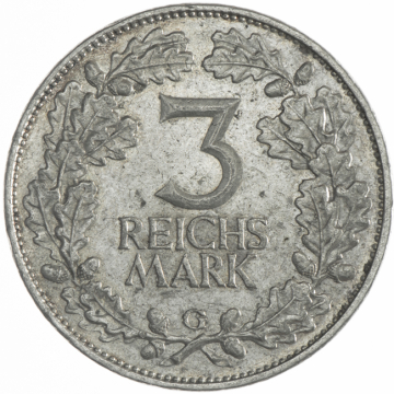 3 Reichsmark 1925 GD Rheinland