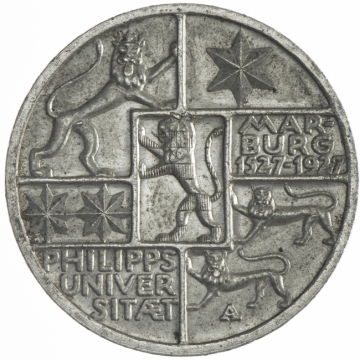 3 Reichsmark 1927 A Marburg