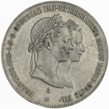 Gulden 1854 A Grüne Hochzeit