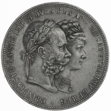 2 Gulden 1879 A Silberne Hochzeit