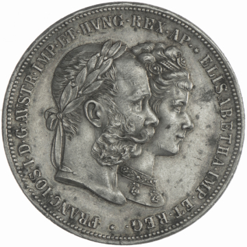 2 Gulden 1879 A Silberne Hochzeit