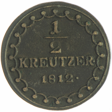 1/2 Kreutzer 1812 A