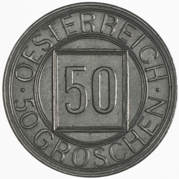 50 Groschen 1934 sog. Nachtschilling