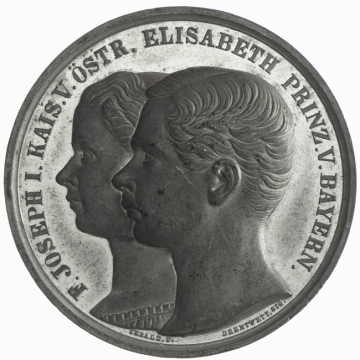 SN Medaille auf die Vermählung 1854