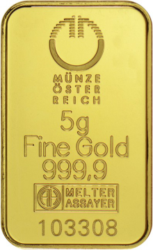 Austrian Mint Gold Bar 5 g - Kinegram