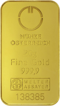 Austrian Mint Gold Bar 20 g