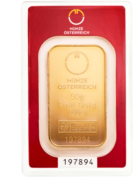 Austrian Mint Gold Bar 50 g