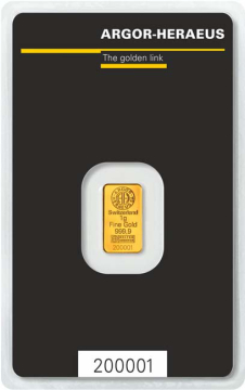 Argor-Heraeus Gold Bar 1 g