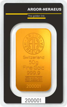 Argor-Heraeus Gold Bar 50 g