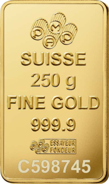 Pamp Fortuna Gold Bar 250 g