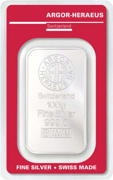 Argor-Heraeus Silver Bar 100 g