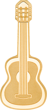 Guitar in Gold